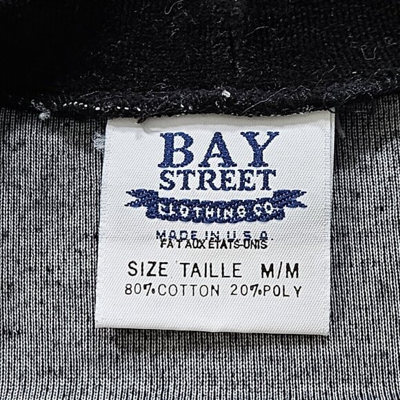Bay Street Clothing Co. Top M Womens Black LS Round Neck Velvet Goth Y2K Vintage - Picture 3 of 12